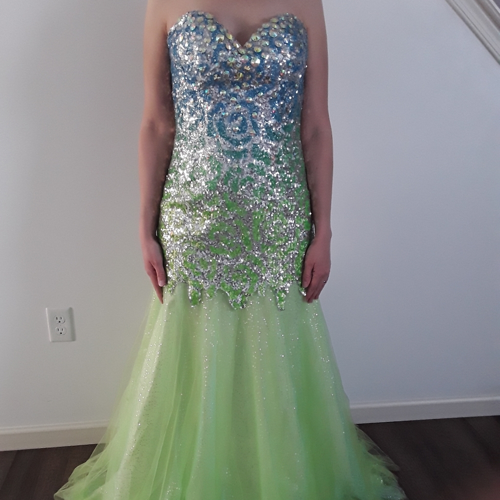 Blush prom dress